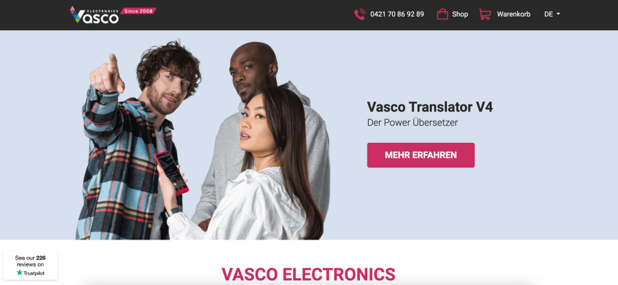 VascoElectronics Online shop